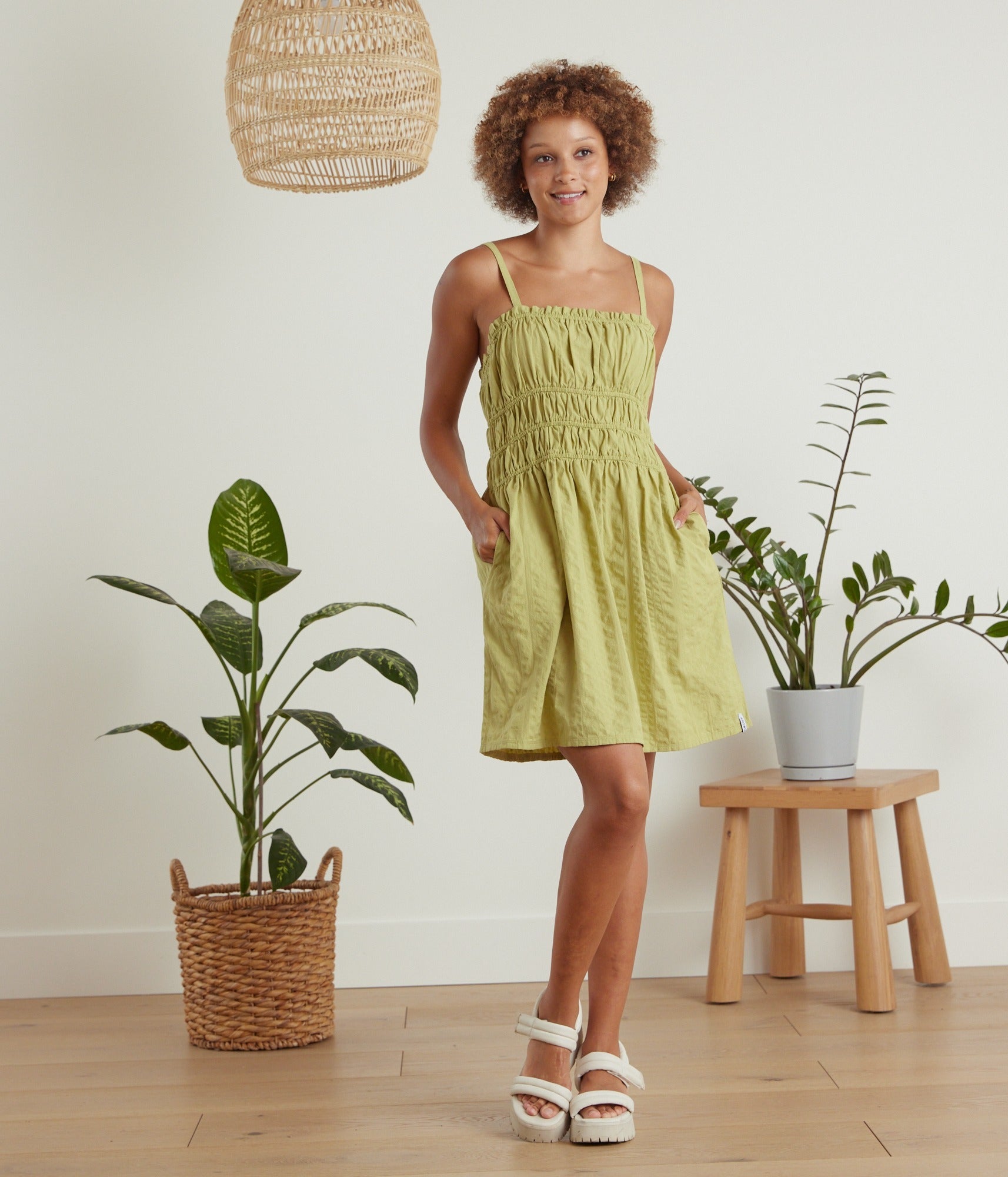 Bayside Dress - Matcha