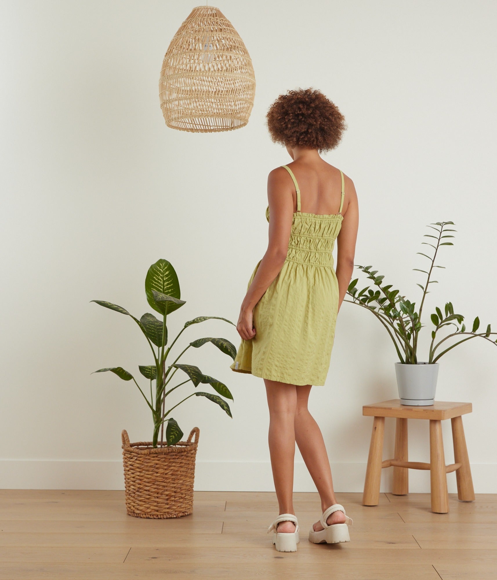 Bayside Dress - Matcha