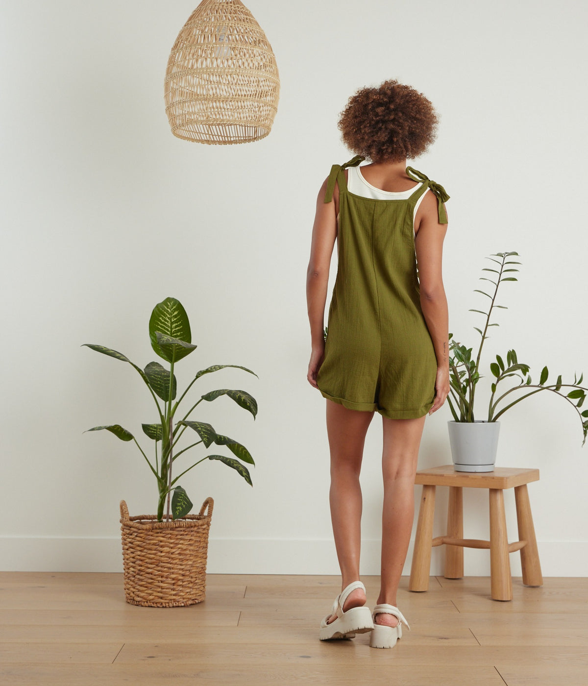 Bower Romper - Olive