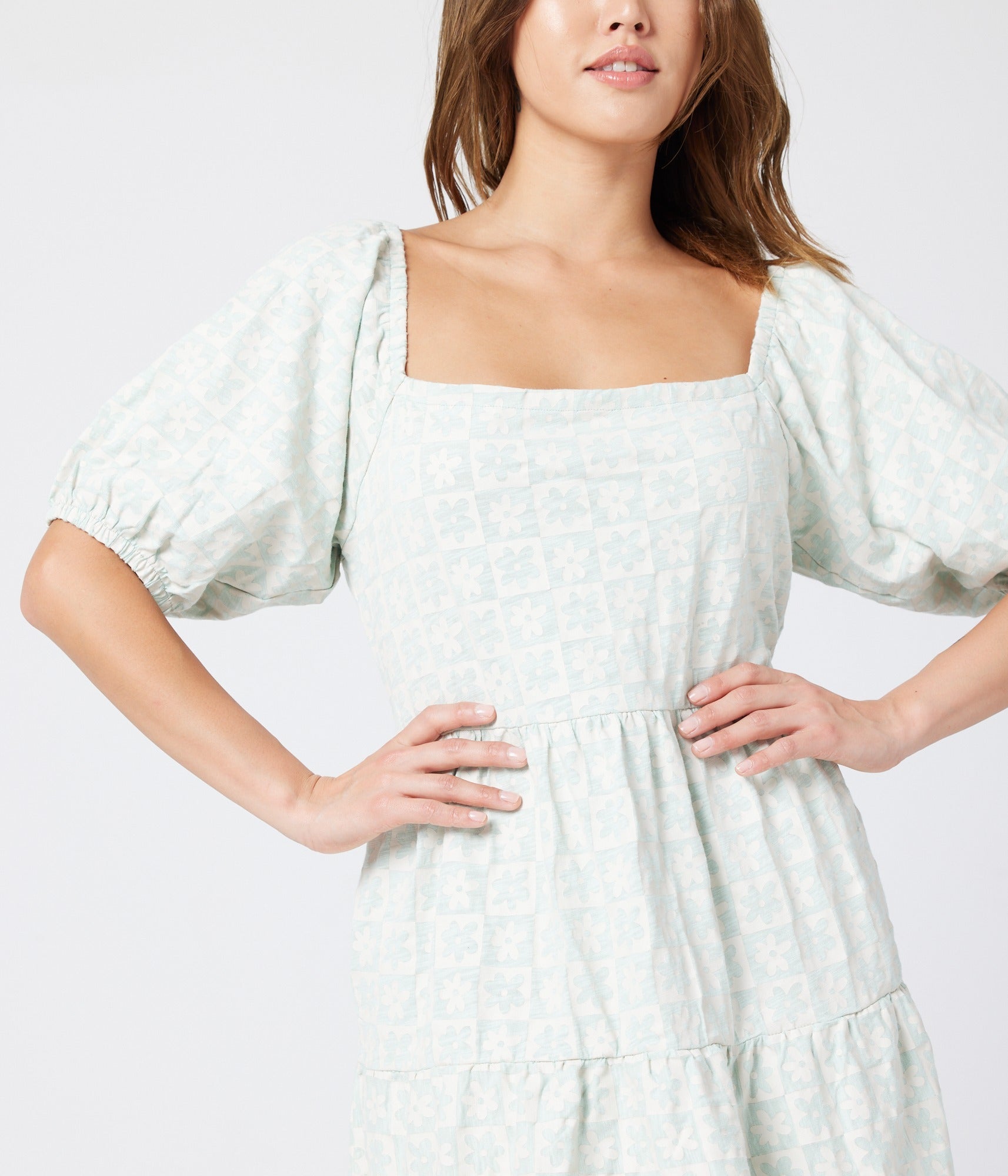 Bowen Dress - Mint Floral