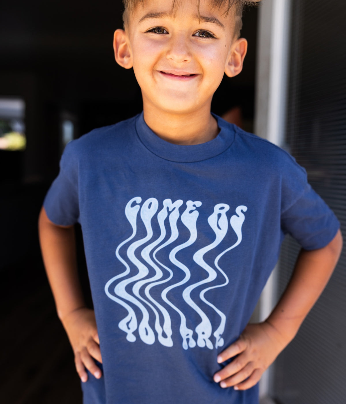 Come As You Are Youth Tee - Navy