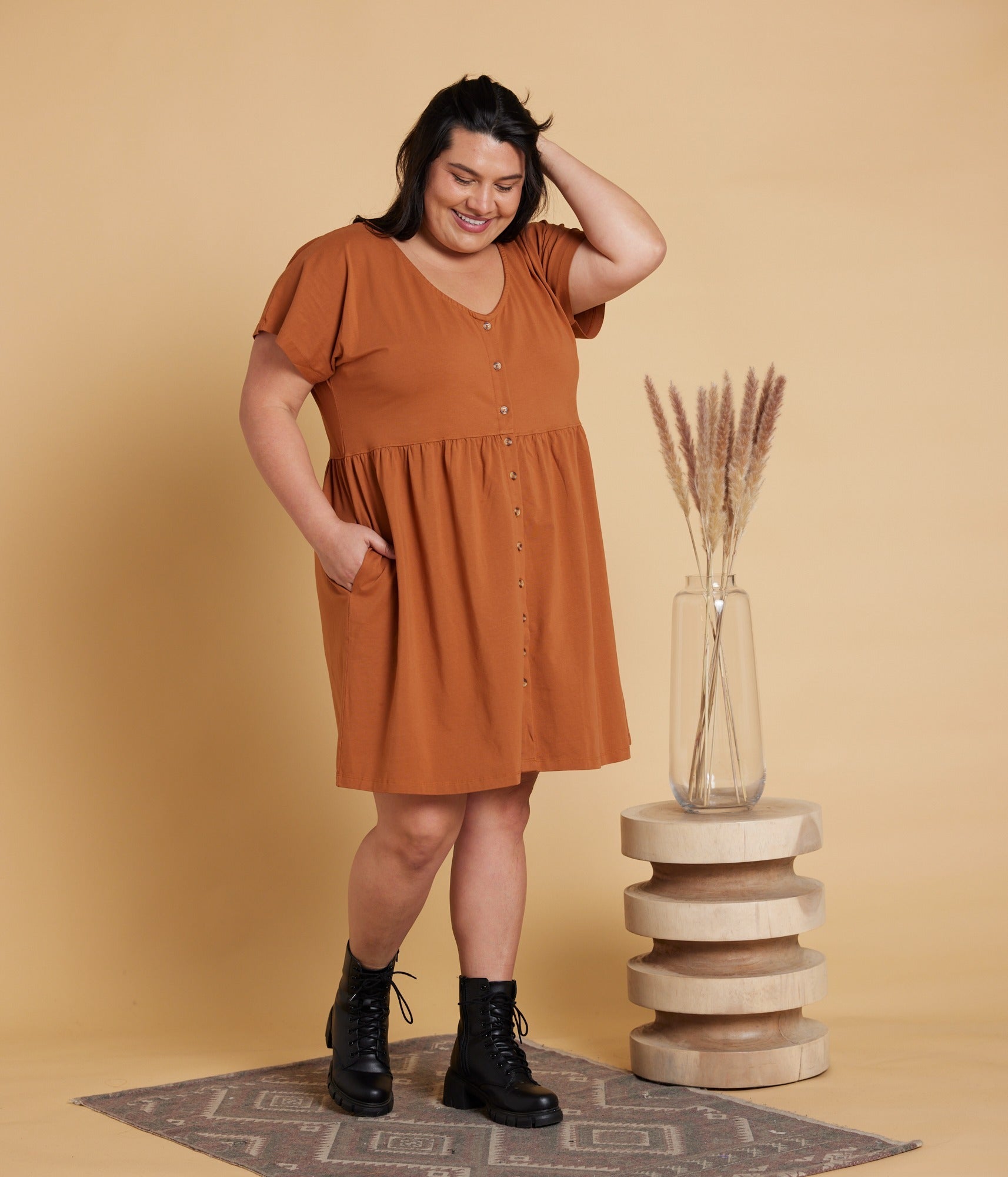 Josie Dress - Camel