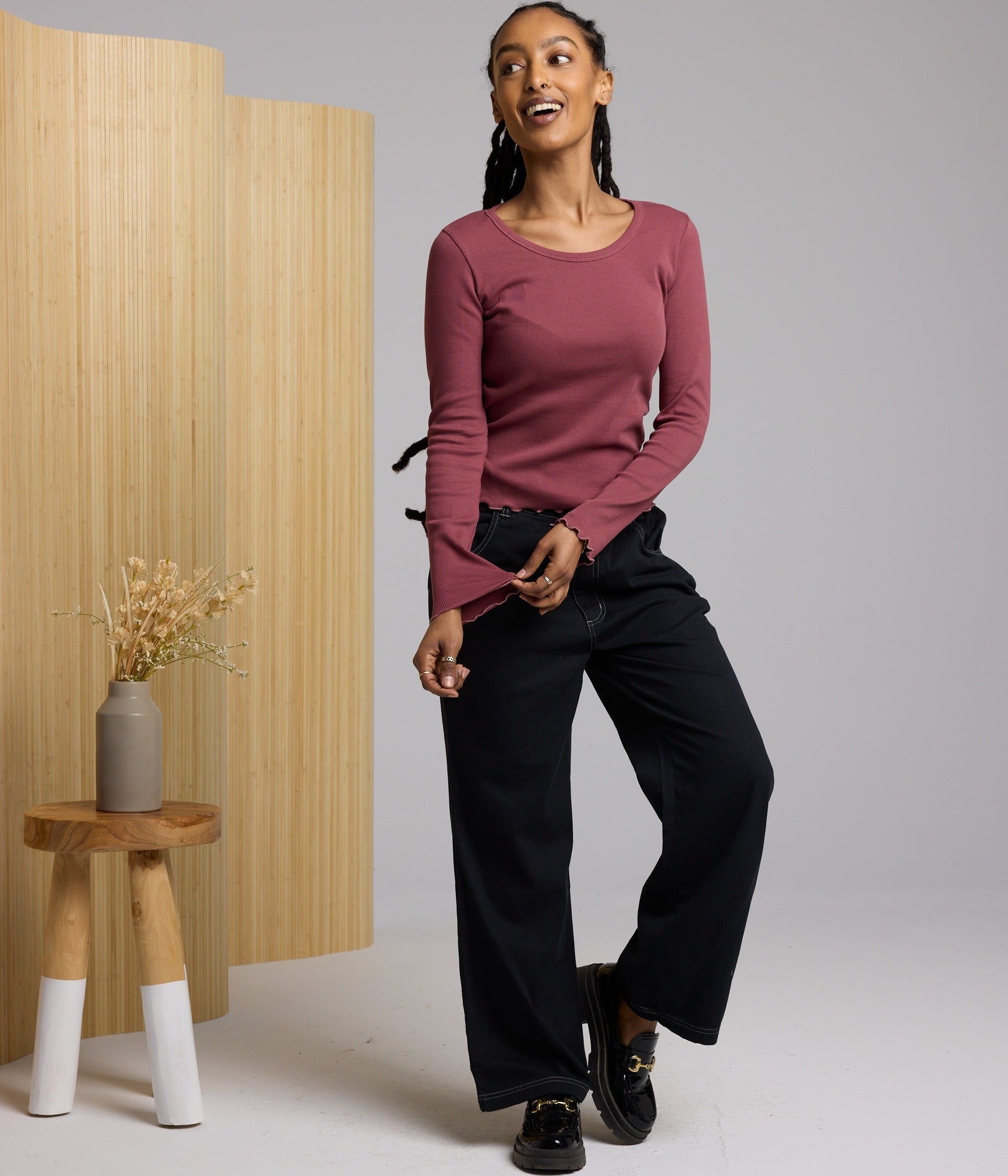 Jill Top - Mulberry