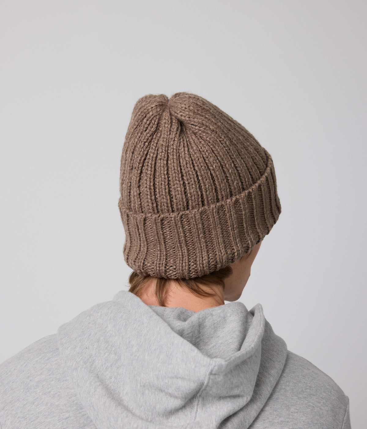 Wide Ribbed Beanie - Pine Bark