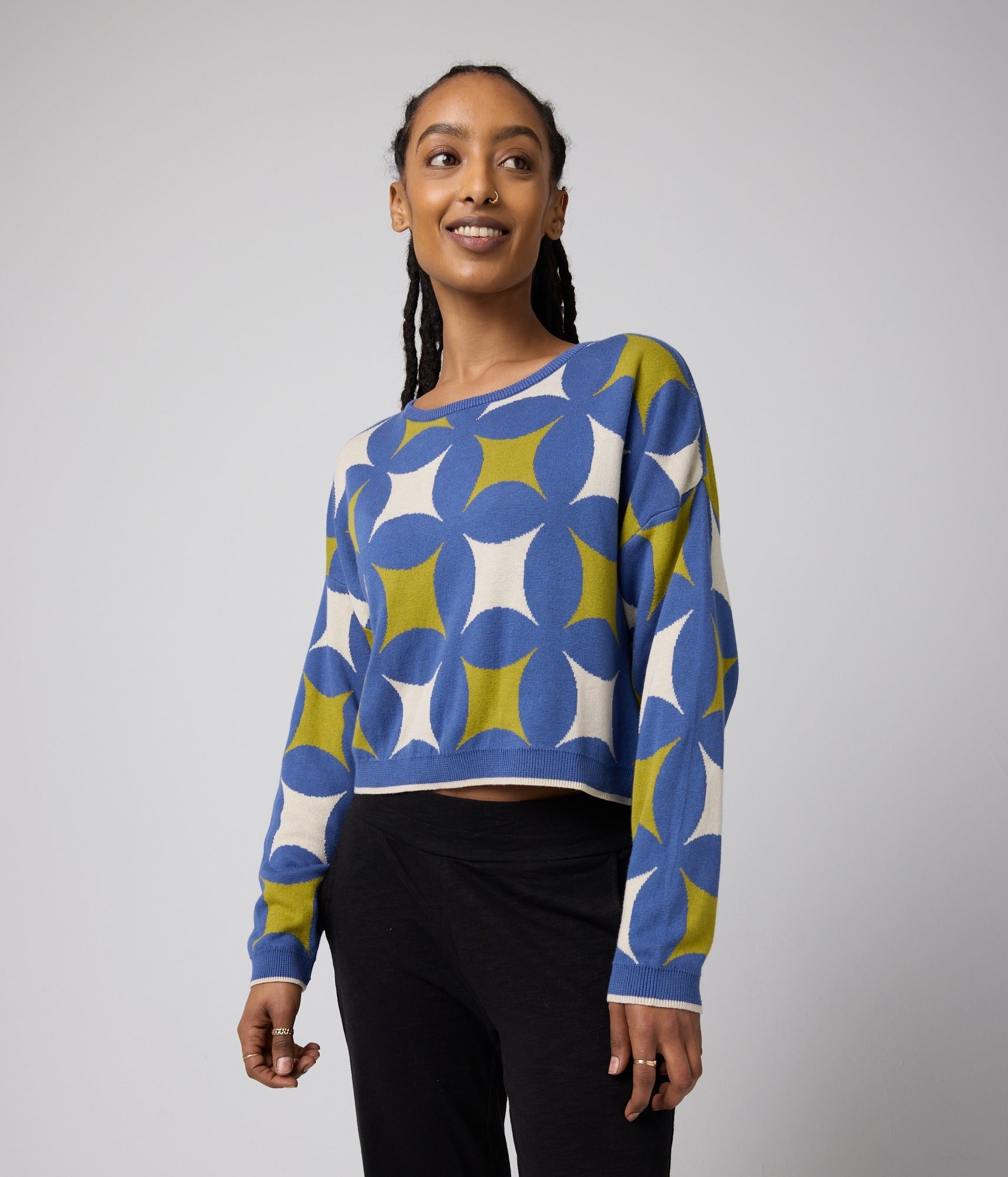 Ingrid Sweater - Cobalt Stars