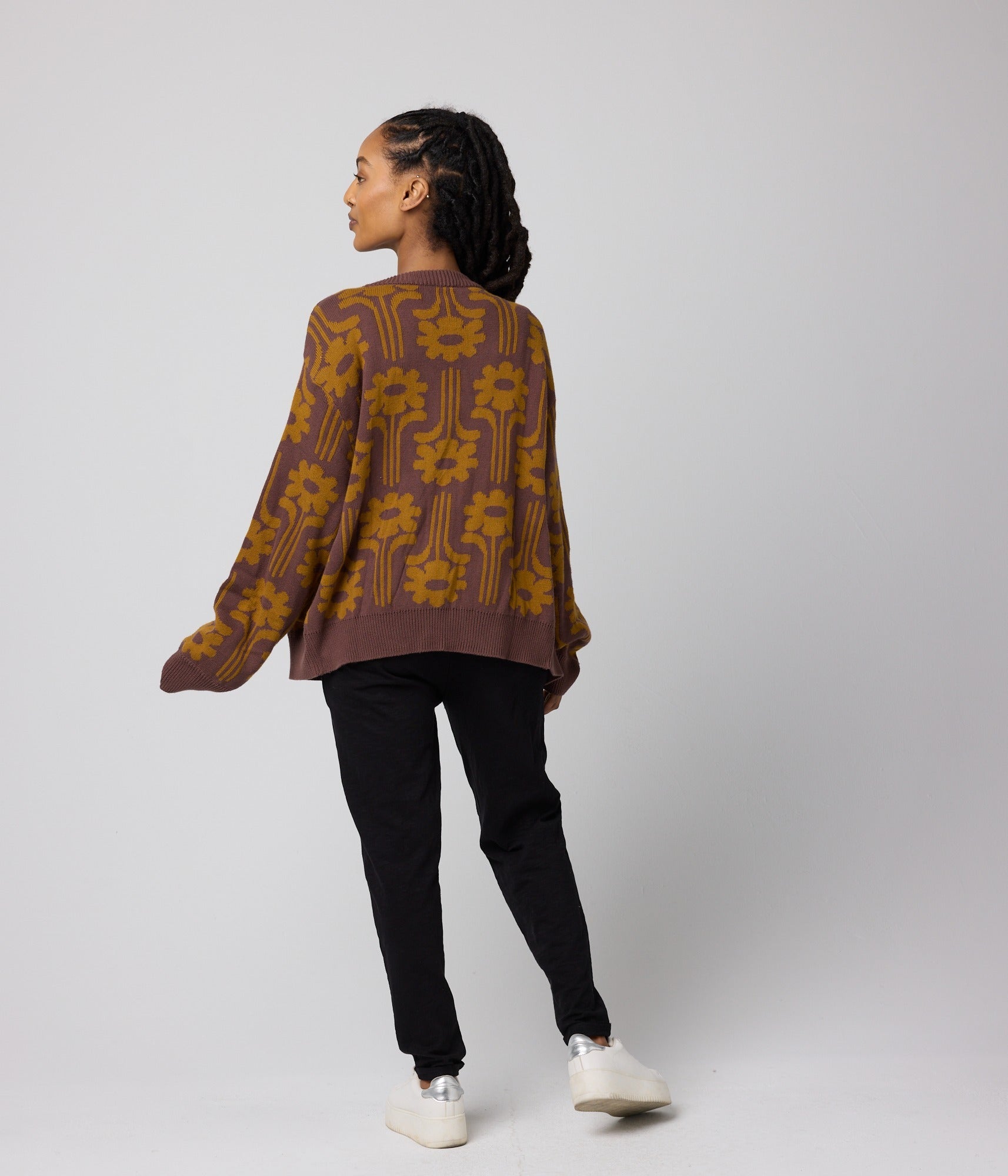 Mars Sweater - Espresso Floral