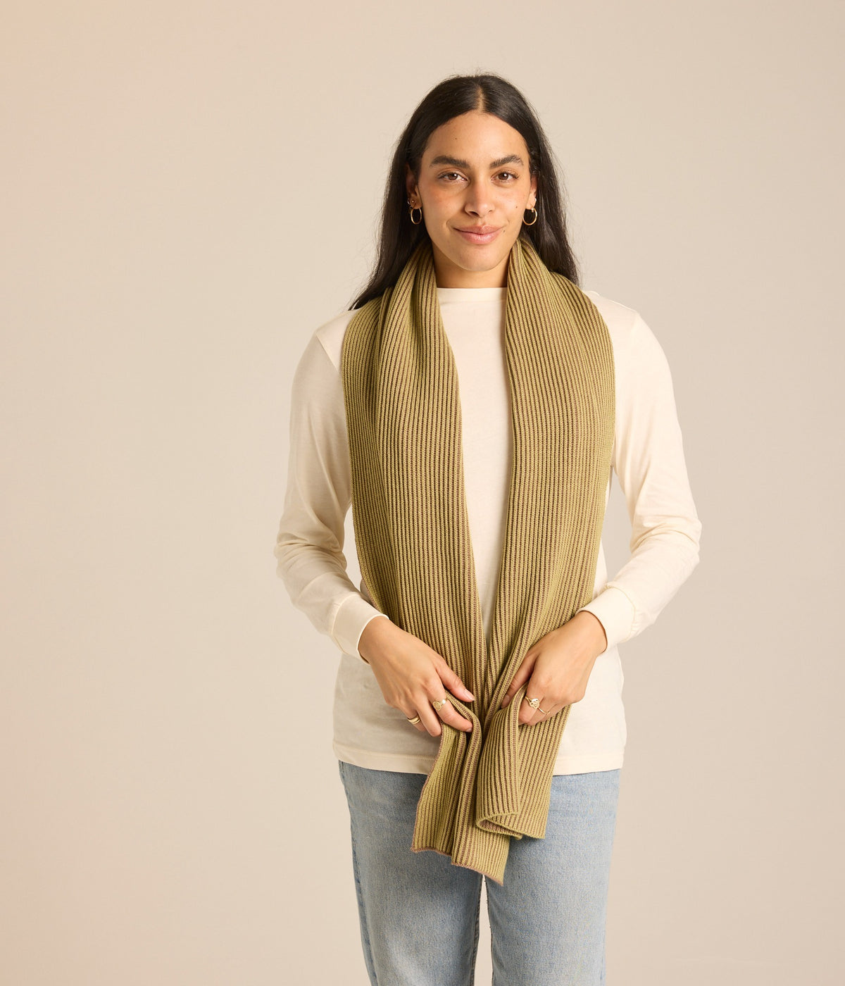 Illusion Scarf - Lemongrass/Pinto