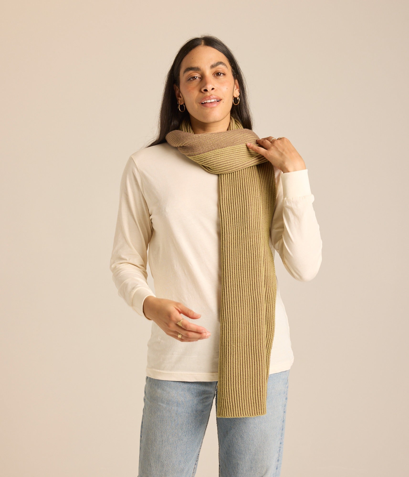 Illusion Scarf - Lemongrass/Pinto