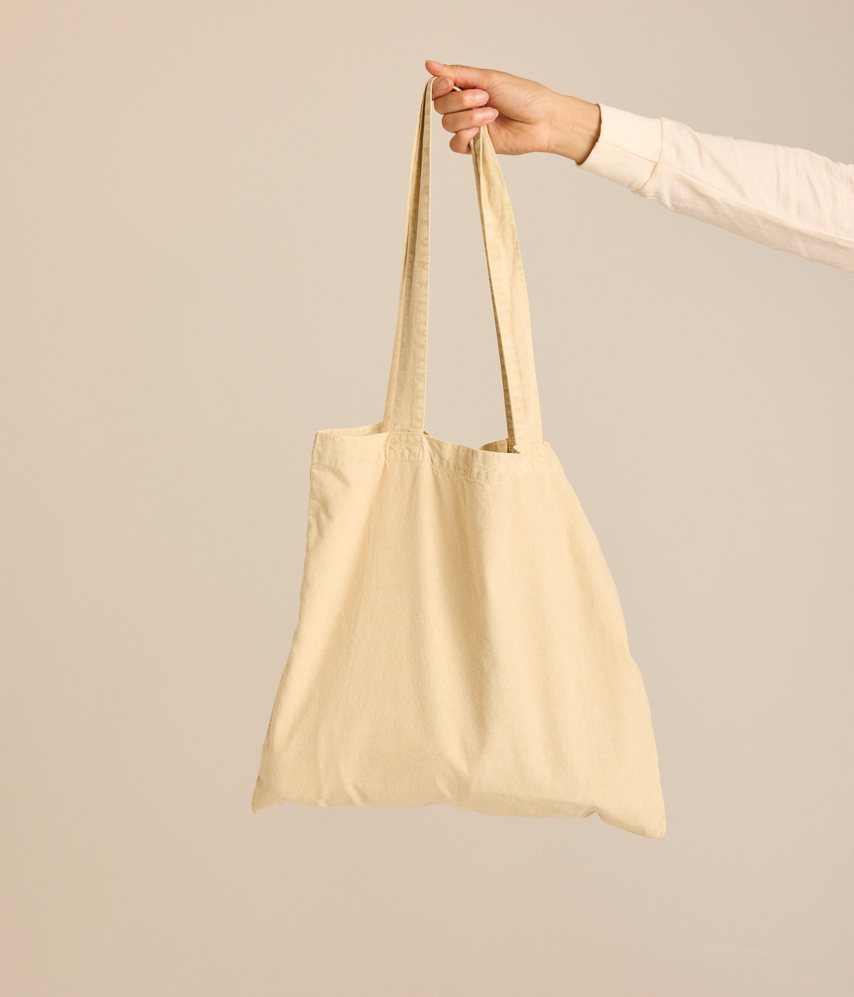 Pigment-Dyed Tote Bag - Taupe
