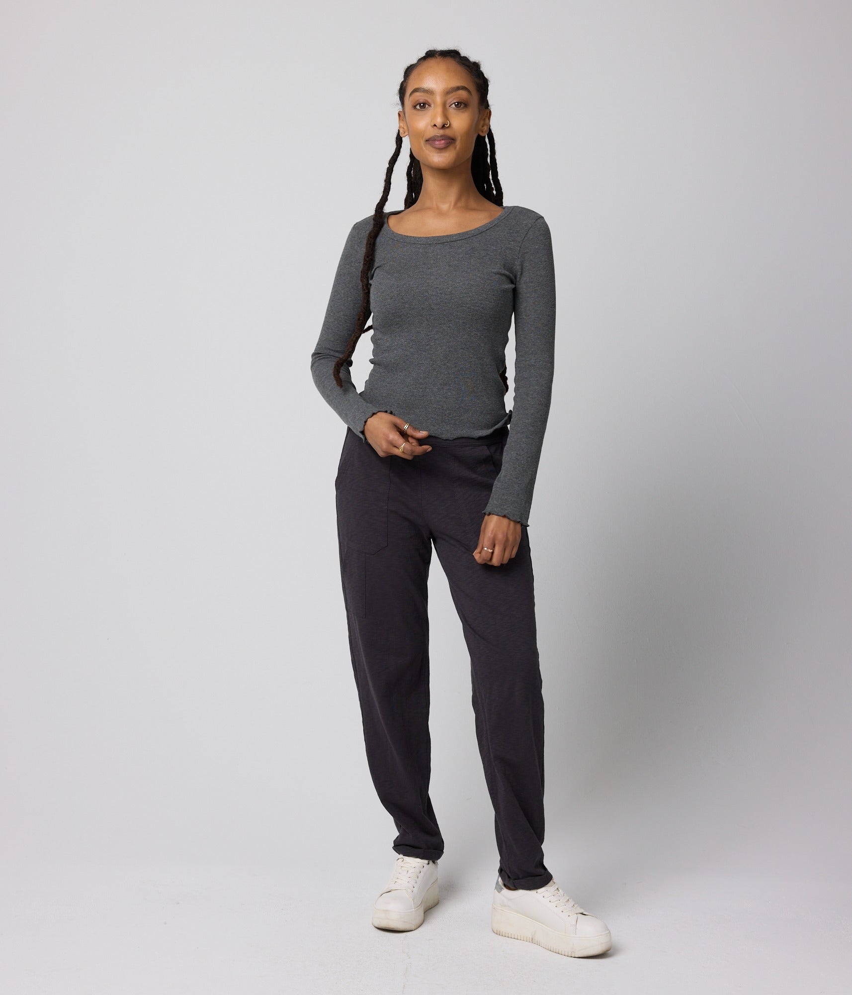 Jill Top - Heather Grey