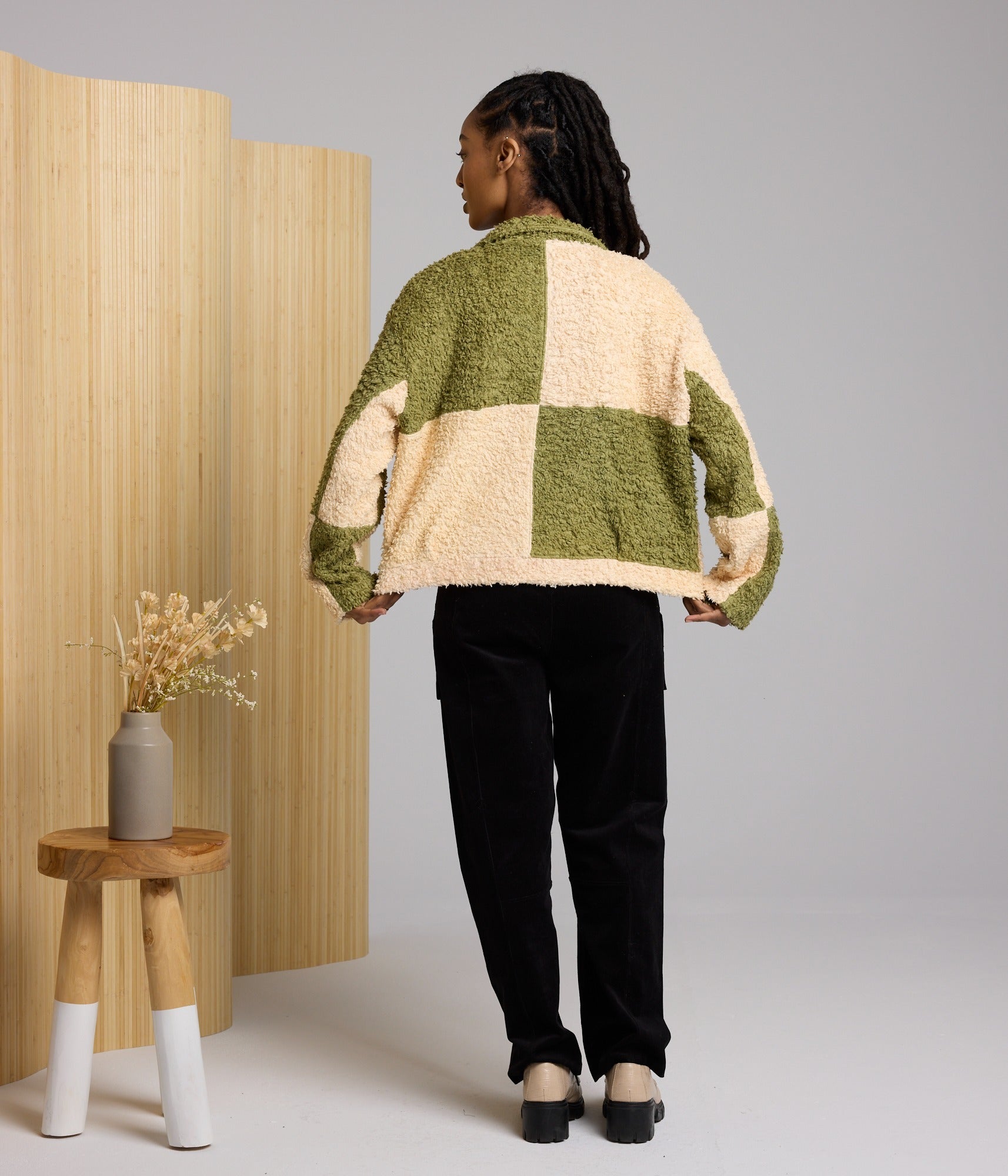 Libby Sherpa Jacket - Pear