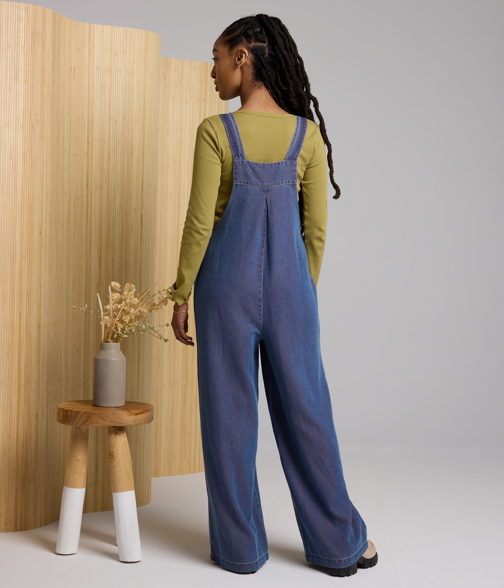 Georgia Overall - Dark Wash