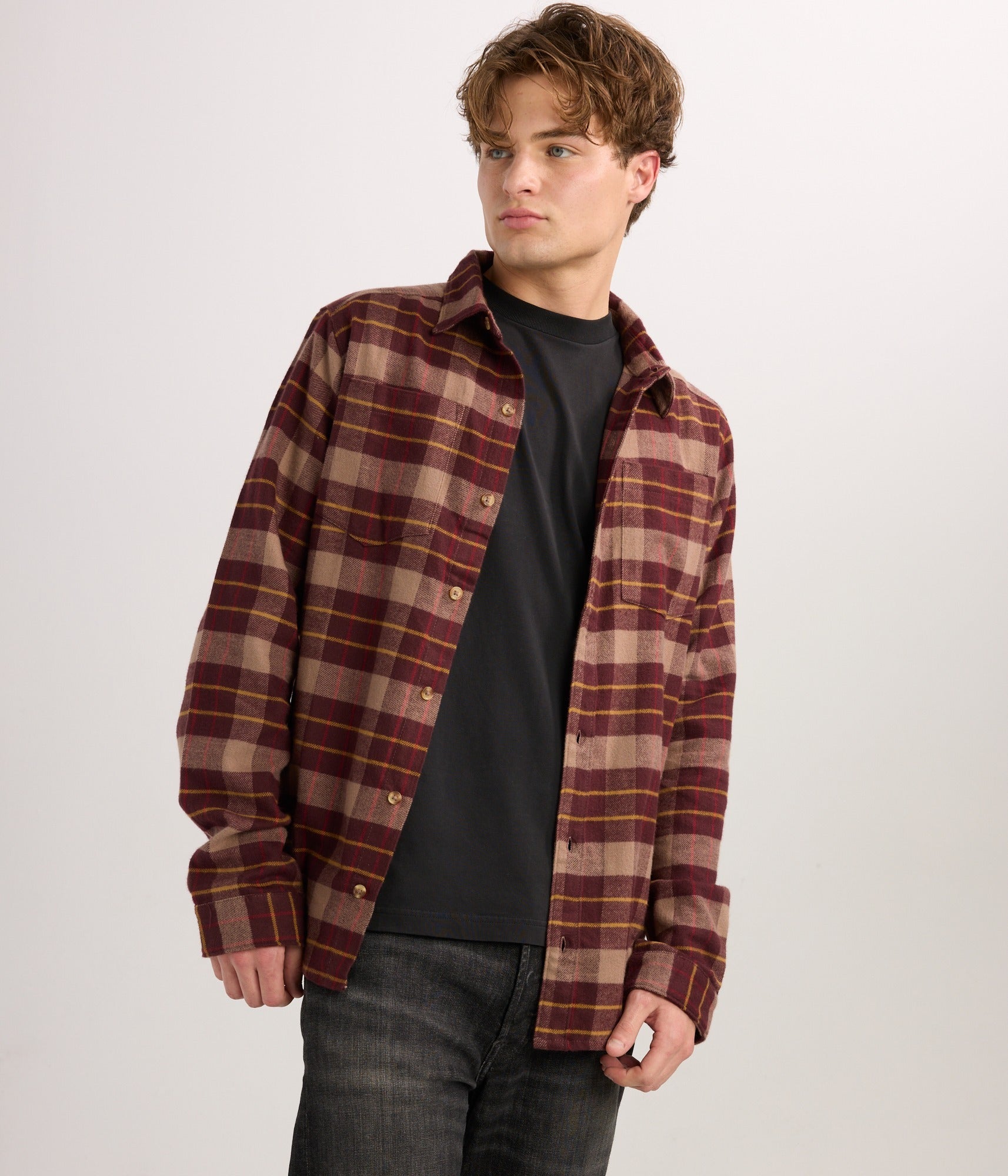 Shiloh Unisex Flannel - Fudge