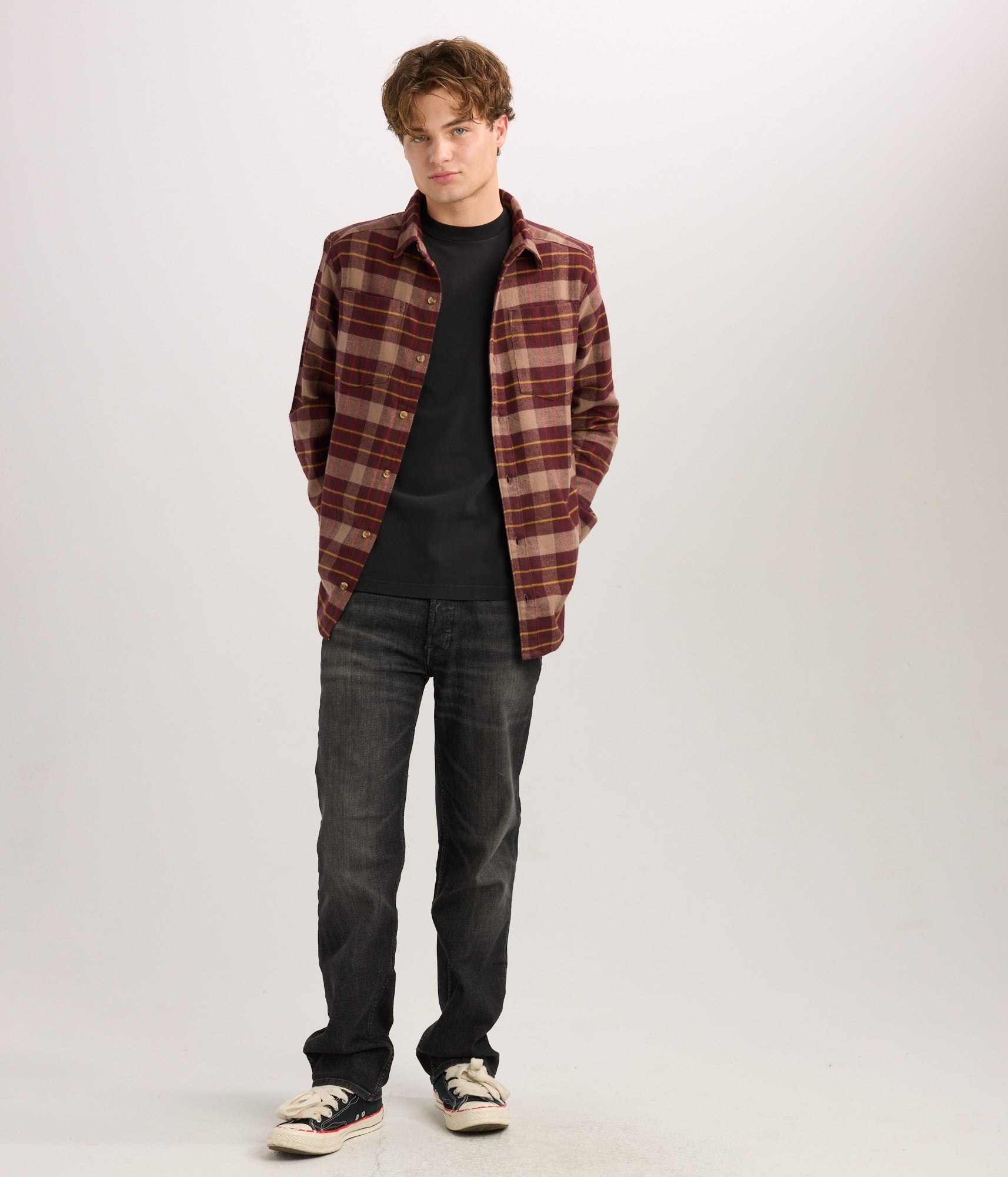 Shiloh Unisex Flannel - Fudge