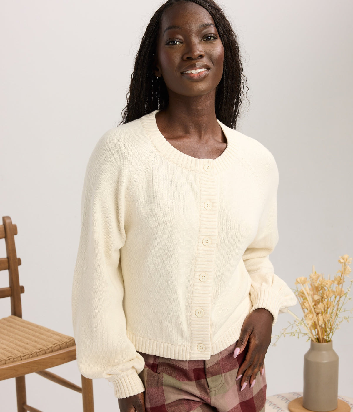 Banks Cardigan - Pearl