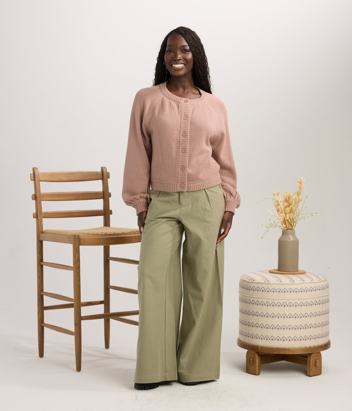 Banks Cardigan - Flint