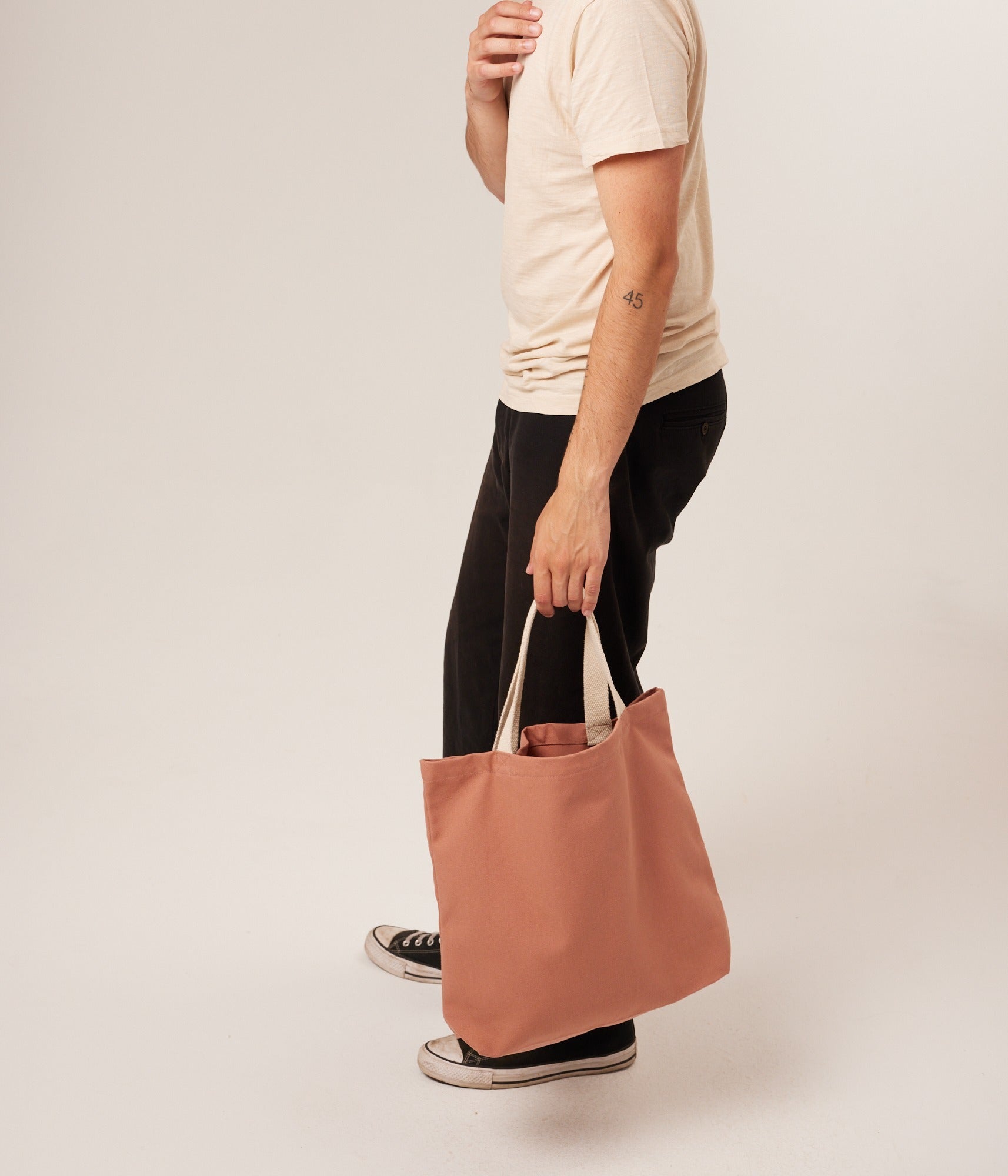 Organic Canvas Tote Bag - Clay