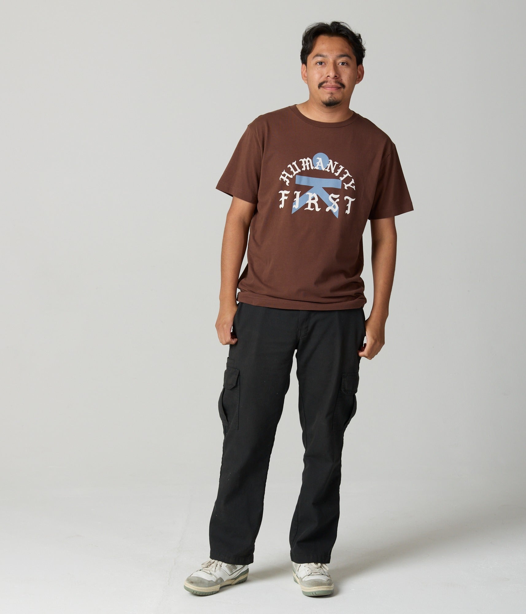 Humanity First Unisex Tee - Espresso