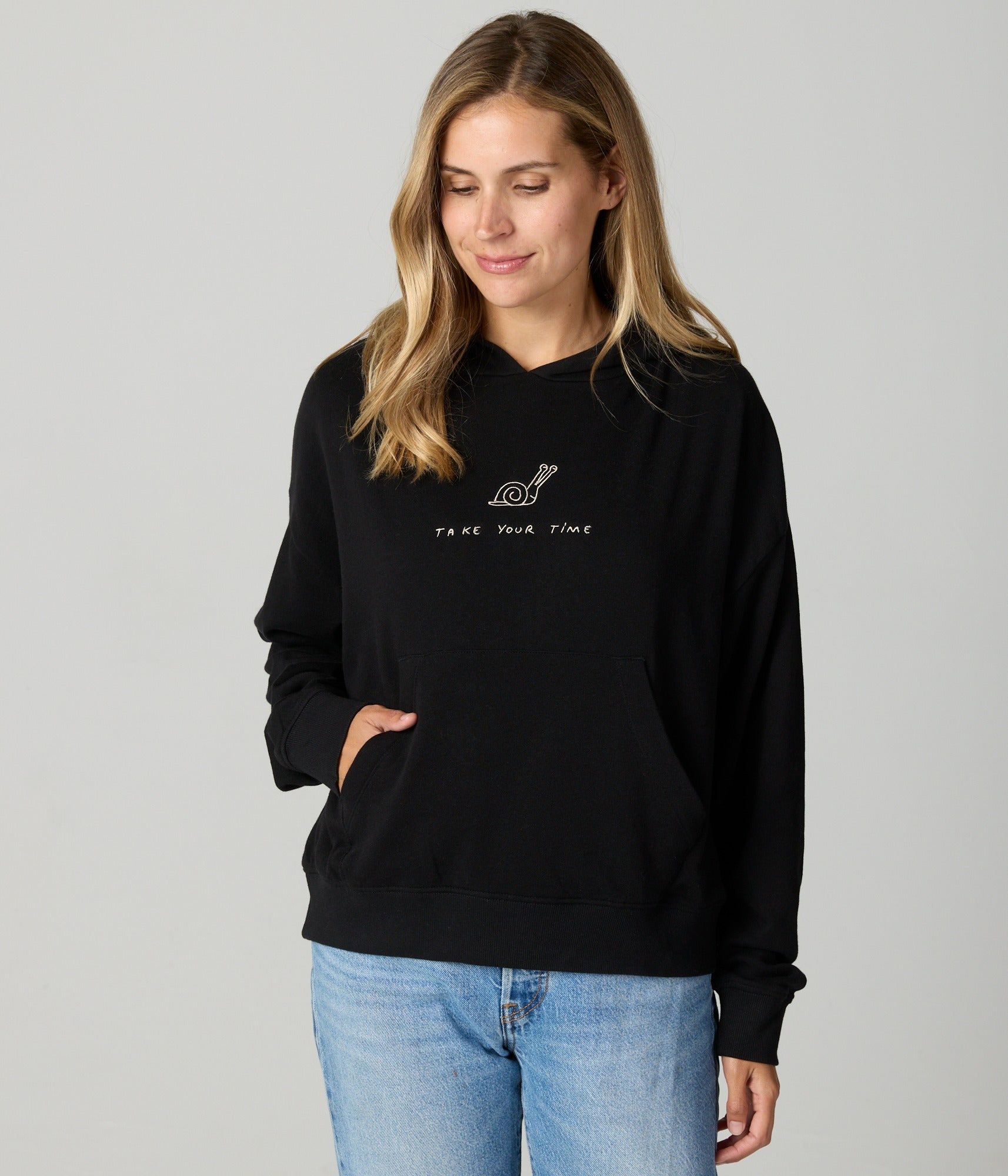 Take Your Time Women's Hoodie - Black