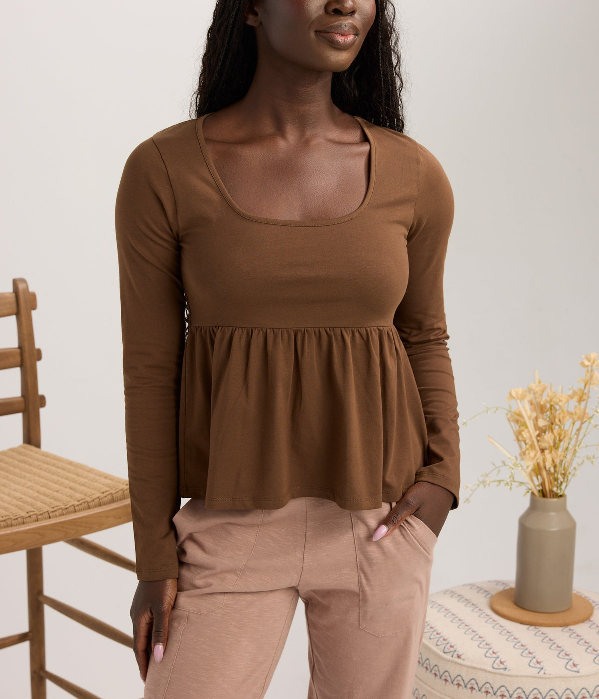 Luisa Top - Chocolate