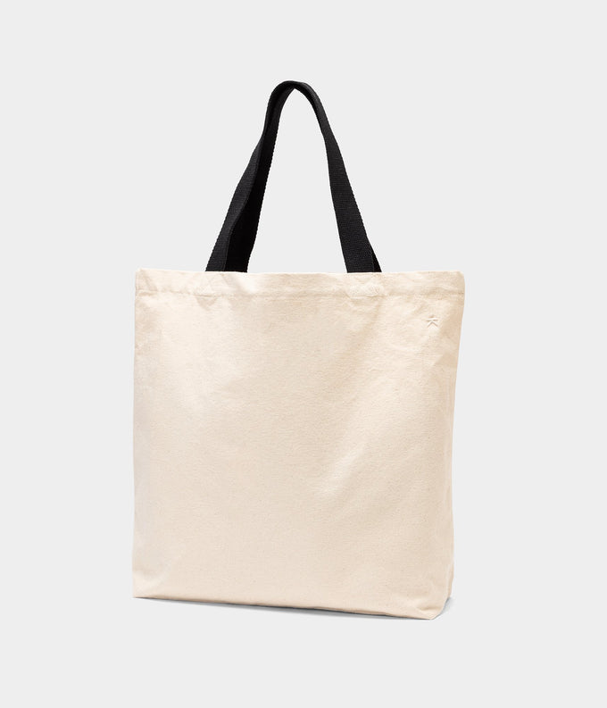 One Fine Day Small Canvas Tote Bag: Natural