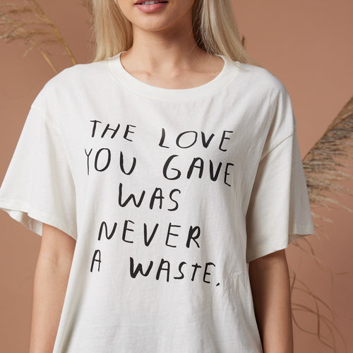 Never A Waste Relaxed Tee